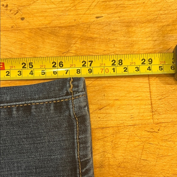Denizen Levi’s Dark Blue Denim Stretch Jeans mid rise slim 10s 30x28 - Picture 7 of 8